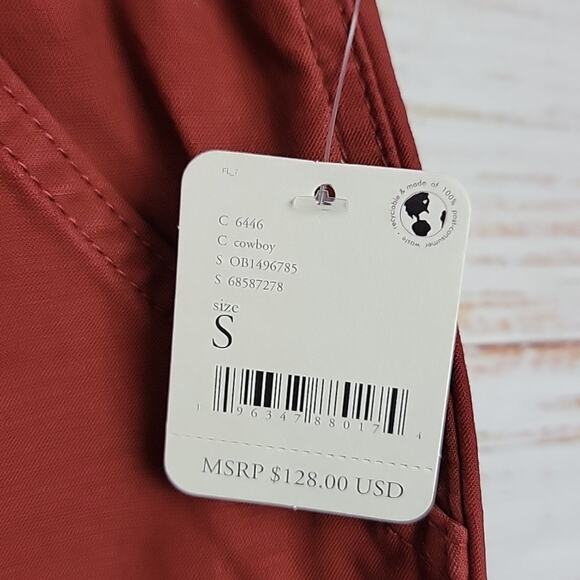 Free People Movement High Waist Cargo Garnet Red Voyage Utility Pants Size Small - Picture 7 of 16